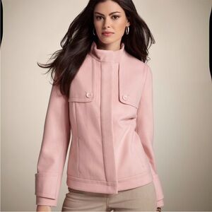 Chico's Casey Smooth Plush Jacket Blush  Pink Size 0 (US Size 4)